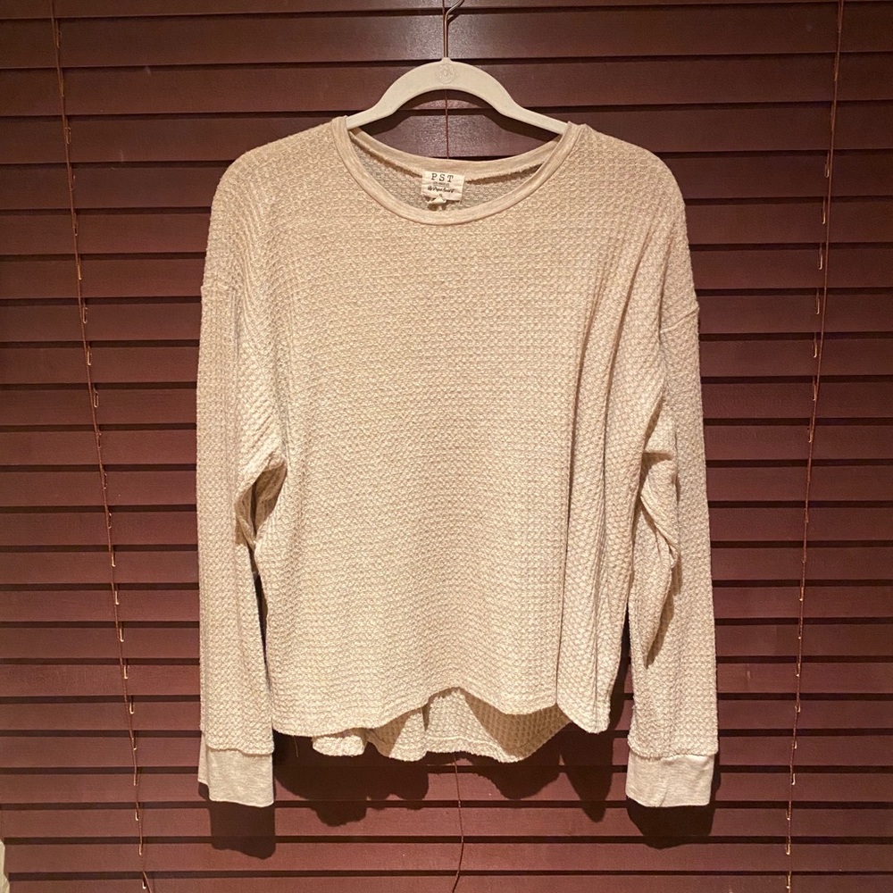 Cozy Oatmeal Cropped Sweater